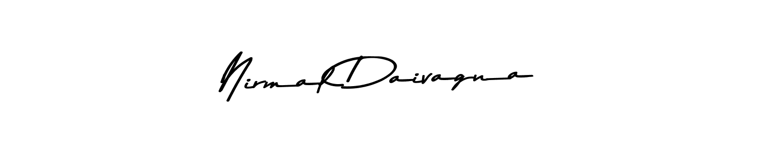 How to make Nirmal Daivagna name signature. Use Asem Kandis PERSONAL USE style for creating short signs online. This is the latest handwritten sign. Nirmal Daivagna signature style 9 images and pictures png