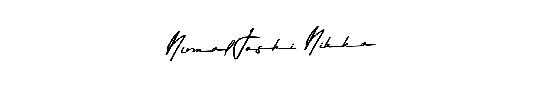 Make a beautiful signature design for name Nirmal Joshi Nikka. Use this online signature maker to create a handwritten signature for free. Nirmal Joshi Nikka signature style 9 images and pictures png