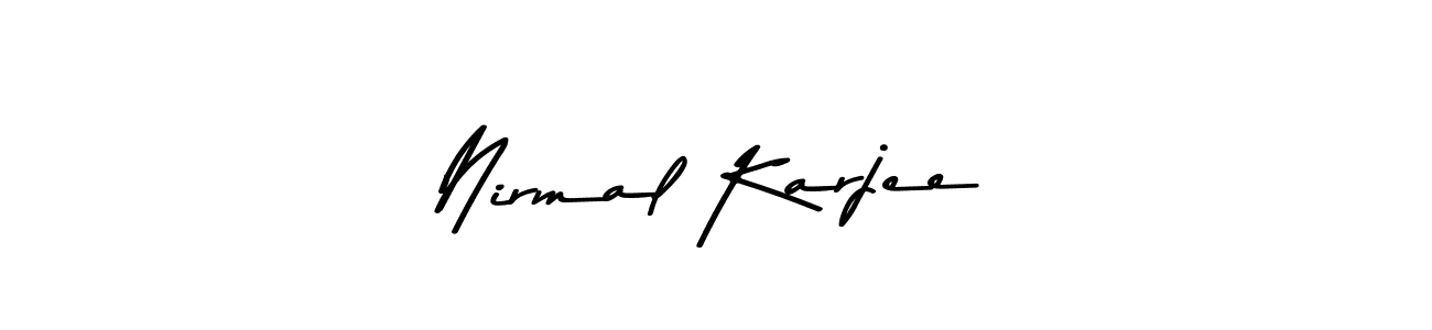 You can use this online signature creator to create a handwritten signature for the name Nirmal Karjee. This is the best online autograph maker. Nirmal Karjee signature style 9 images and pictures png