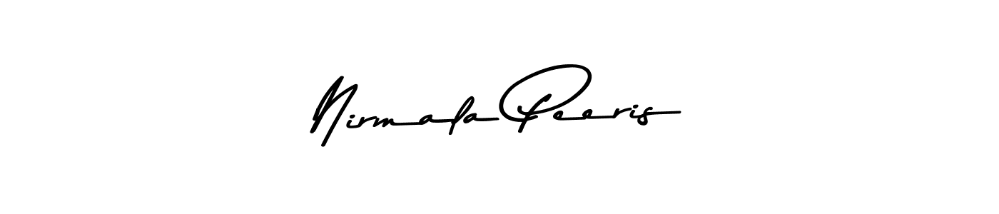Design your own signature with our free online signature maker. With this signature software, you can create a handwritten (Asem Kandis PERSONAL USE) signature for name Nirmala Peeris. Nirmala Peeris signature style 9 images and pictures png