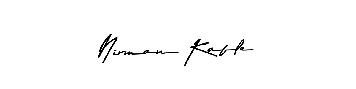Design your own signature with our free online signature maker. With this signature software, you can create a handwritten (Asem Kandis PERSONAL USE) signature for name Nirman Kafle. Nirman Kafle signature style 9 images and pictures png