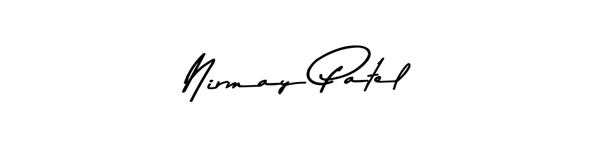 Similarly Asem Kandis PERSONAL USE is the best handwritten signature design. Signature creator online .You can use it as an online autograph creator for name Nirmay Patel. Nirmay Patel signature style 9 images and pictures png