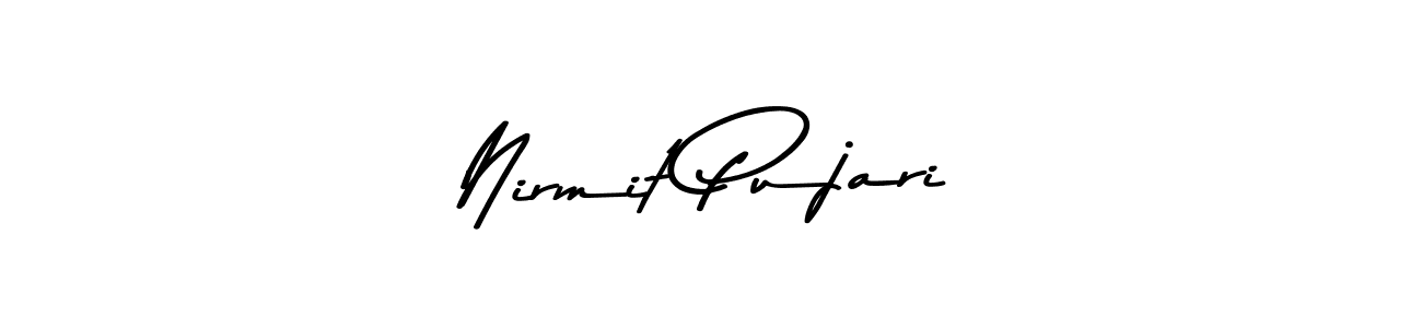 Use a signature maker to create a handwritten signature online. With this signature software, you can design (Asem Kandis PERSONAL USE) your own signature for name Nirmit Pujari. Nirmit Pujari signature style 9 images and pictures png