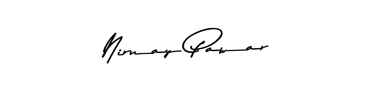 Nirnay Pawar stylish signature style. Best Handwritten Sign (Asem Kandis PERSONAL USE) for my name. Handwritten Signature Collection Ideas for my name Nirnay Pawar. Nirnay Pawar signature style 9 images and pictures png