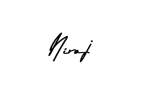 Niroj stylish signature style. Best Handwritten Sign (Asem Kandis PERSONAL USE) for my name. Handwritten Signature Collection Ideas for my name Niroj. Niroj signature style 9 images and pictures png