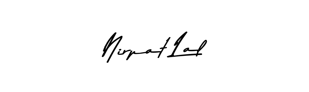 How to make Nirpat Lal name signature. Use Asem Kandis PERSONAL USE style for creating short signs online. This is the latest handwritten sign. Nirpat Lal signature style 9 images and pictures png