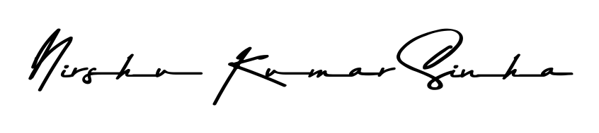 A modern signature idea for name Nirshu Kumar Sinha using Asem Kandis PERSONAL USE font. Clean strokes and elegant curves make it stand out instantly. Nirshu Kumar Sinha signature style 9 images and pictures png
