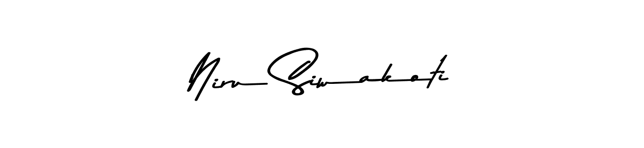 You should practise on your own different ways (Asem Kandis PERSONAL USE) to write your name (Niru Siwakoti) in signature. don't let someone else do it for you. Niru Siwakoti signature style 9 images and pictures png