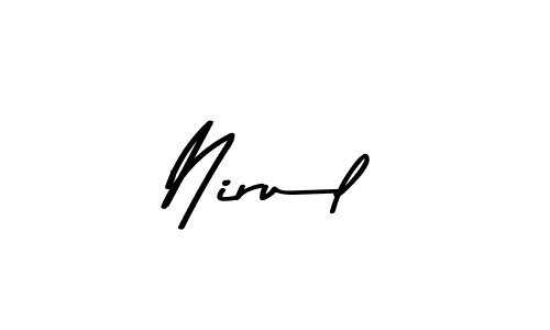 Use a signature maker to create a handwritten signature online. With this signature software, you can design (Asem Kandis PERSONAL USE) your own signature for name Nirul. Nirul signature style 9 images and pictures png