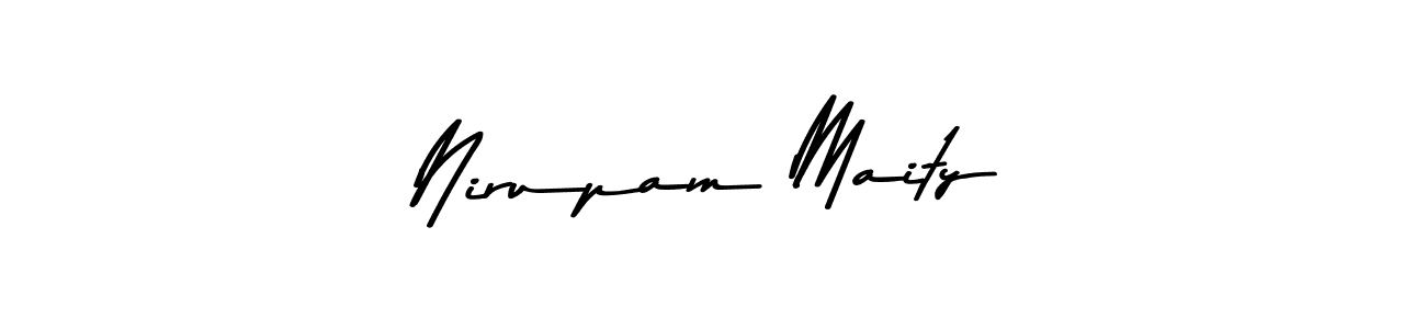 Create a beautiful signature design for name Nirupam Maity. With this signature (Asem Kandis PERSONAL USE) fonts, you can make a handwritten signature for free. Nirupam Maity signature style 9 images and pictures png