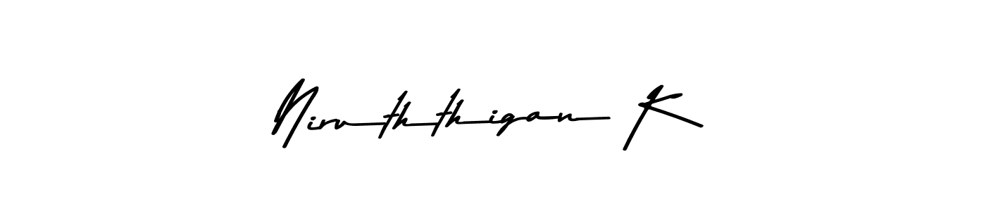 Niruththigan K stylish signature style. Best Handwritten Sign (Asem Kandis PERSONAL USE) for my name. Handwritten Signature Collection Ideas for my name Niruththigan K. Niruththigan K signature style 9 images and pictures png