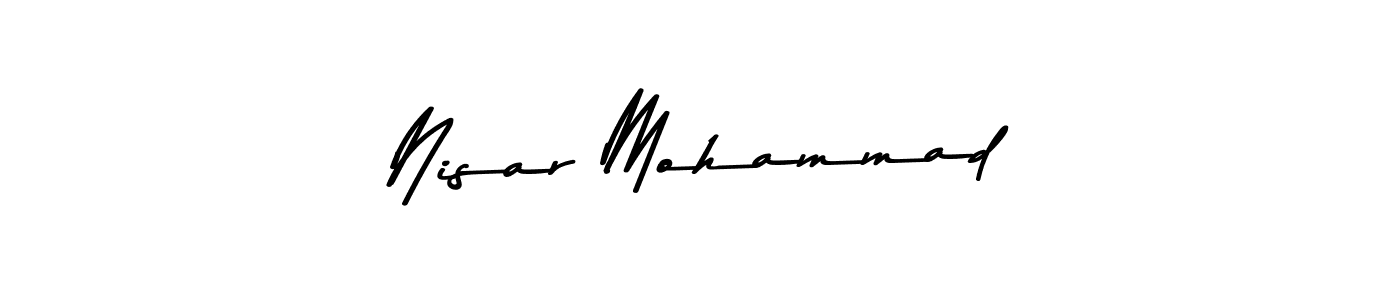 Here are the top 10 professional signature styles for the name Nisar Mohammad. These are the best autograph styles you can use for your name. Nisar Mohammad signature style 9 images and pictures png