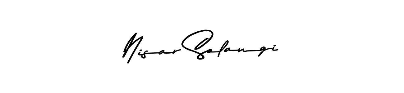Also You can easily find your signature by using the search form. We will create Nisar Solangi name handwritten signature images for you free of cost using Asem Kandis PERSONAL USE sign style. Nisar Solangi signature style 9 images and pictures png