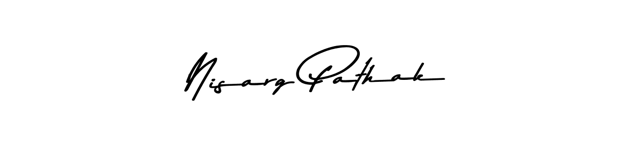 Similarly Asem Kandis PERSONAL USE is the best handwritten signature design. Signature creator online .You can use it as an online autograph creator for name Nisarg Pathak. Nisarg Pathak signature style 9 images and pictures png