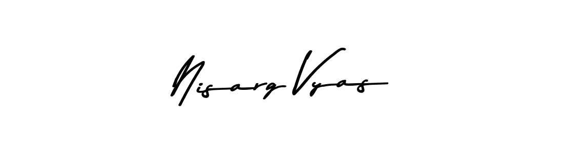 How to Draw Nisarg Vyas signature style? Asem Kandis PERSONAL USE is a latest design signature styles for name Nisarg Vyas. Nisarg Vyas signature style 9 images and pictures png