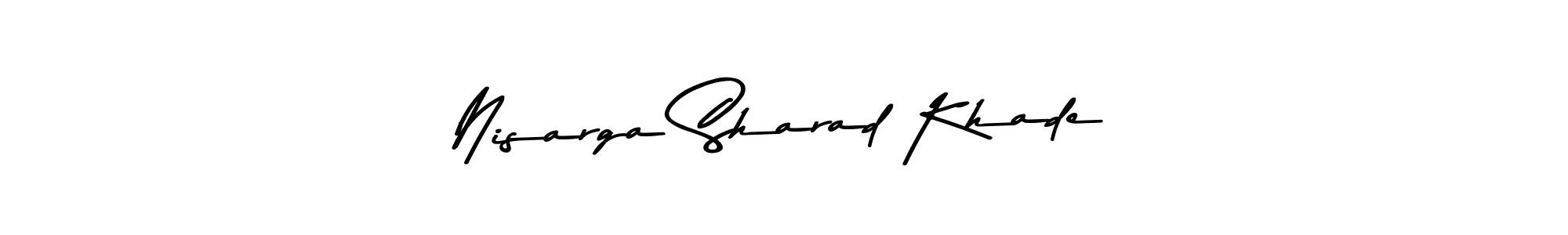 How to make Nisarga Sharad Khade signature? Asem Kandis PERSONAL USE is a professional autograph style. Create handwritten signature for Nisarga Sharad Khade name. Nisarga Sharad Khade signature style 9 images and pictures png