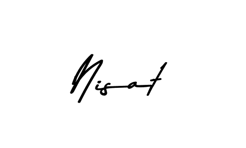if you are searching for the best signature style for your name Nisat. so please give up your signature search. here we have designed multiple signature styles  using Asem Kandis PERSONAL USE. Nisat signature style 9 images and pictures png