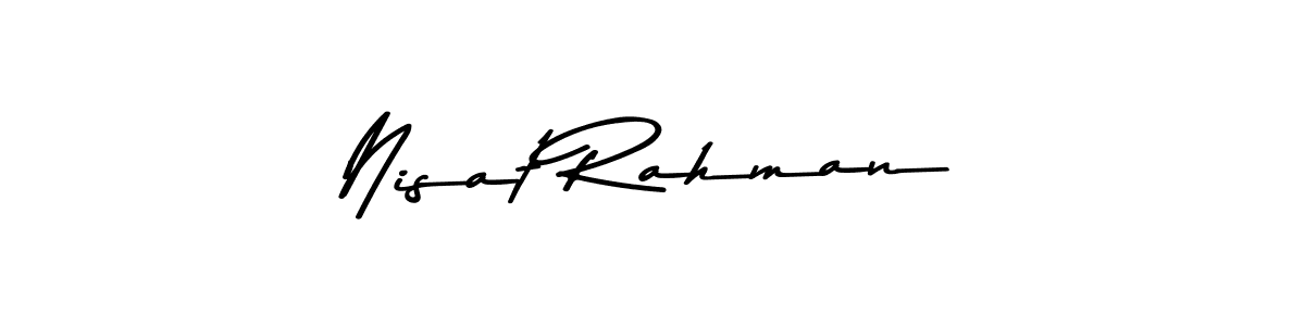 Make a beautiful signature design for name Nisat Rahman. Use this online signature maker to create a handwritten signature for free. Nisat Rahman signature style 9 images and pictures png