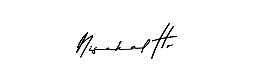 The best way (Asem Kandis PERSONAL USE) to make a short signature is to pick only two or three words in your name. The name Nischal Hr include a total of six letters. For converting this name. Nischal Hr signature style 9 images and pictures png