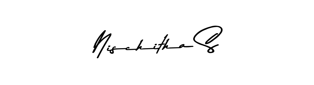 Asem Kandis PERSONAL USE is a professional signature style that is perfect for those who want to add a touch of class to their signature. It is also a great choice for those who want to make their signature more unique. Get Nischitha S name to fancy signature for free. Nischitha S signature style 9 images and pictures png
