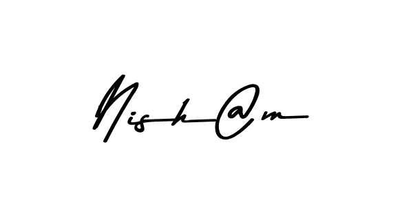 How to make Nish@m signature? Asem Kandis PERSONAL USE is a professional autograph style. Create handwritten signature for Nish@m name. Nish@m signature style 9 images and pictures png