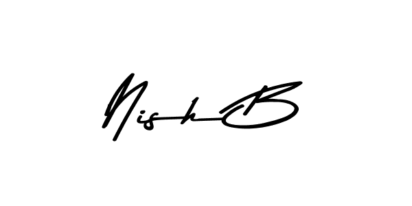 You should practise on your own different ways (Asem Kandis PERSONAL USE) to write your name (Nish B) in signature. don't let someone else do it for you. Nish B signature style 9 images and pictures png
