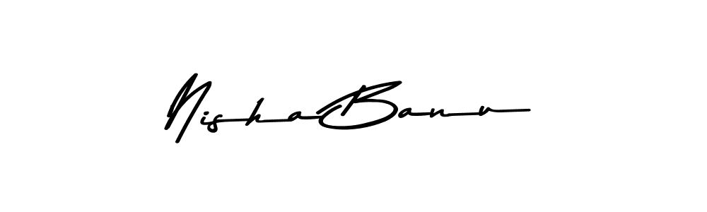 This is the best signature style for the Nisha Banu name. Also you like these signature font (Asem Kandis PERSONAL USE). Mix name signature. Nisha Banu signature style 9 images and pictures png