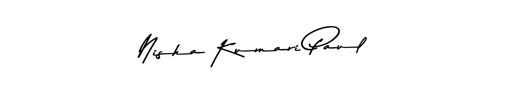 Similarly Asem Kandis PERSONAL USE is the best handwritten signature design. Signature creator online .You can use it as an online autograph creator for name Nisha Kumari Paul. Nisha Kumari Paul signature style 9 images and pictures png