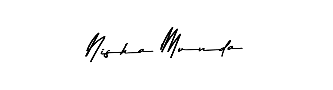 This is the best signature style for the Nisha Munda name. Also you like these signature font (Asem Kandis PERSONAL USE). Mix name signature. Nisha Munda signature style 9 images and pictures png