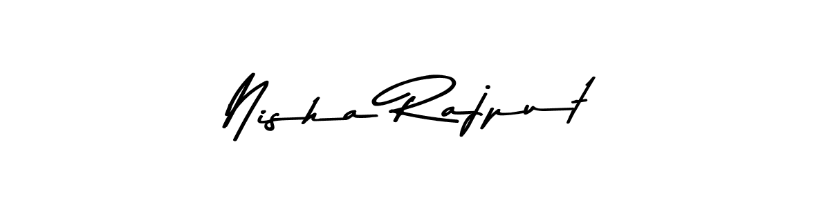 Make a beautiful signature design for name Nisha Rajput. With this signature (Asem Kandis PERSONAL USE) style, you can create a handwritten signature for free. Nisha Rajput signature style 9 images and pictures png