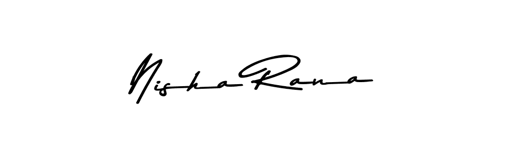 How to make Nisha Rana signature? Asem Kandis PERSONAL USE is a professional autograph style. Create handwritten signature for Nisha Rana name. Nisha Rana signature style 9 images and pictures png