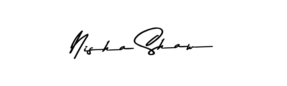 Similarly Asem Kandis PERSONAL USE is the best handwritten signature design. Signature creator online .You can use it as an online autograph creator for name Nisha Shaw. Nisha Shaw signature style 9 images and pictures png