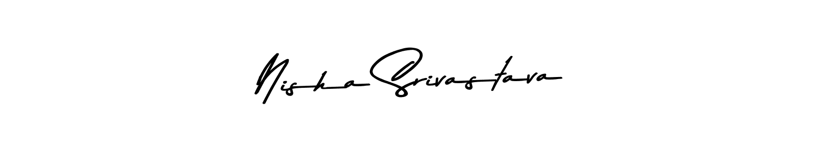 Design your own signature with our free online signature maker. With this signature software, you can create a handwritten (Asem Kandis PERSONAL USE) signature for name Nisha Srivastava. Nisha Srivastava signature style 9 images and pictures png