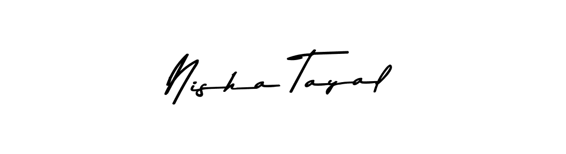 How to make Nisha Tayal signature? Asem Kandis PERSONAL USE is a professional autograph style. Create handwritten signature for Nisha Tayal name. Nisha Tayal signature style 9 images and pictures png