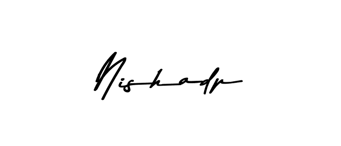 Nishadp stylish signature style. Best Handwritten Sign (Asem Kandis PERSONAL USE) for my name. Handwritten Signature Collection Ideas for my name Nishadp. Nishadp signature style 9 images and pictures png