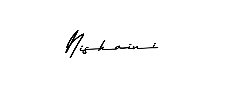 How to make Nishaini signature? Asem Kandis PERSONAL USE is a professional autograph style. Create handwritten signature for Nishaini name. Nishaini signature style 9 images and pictures png