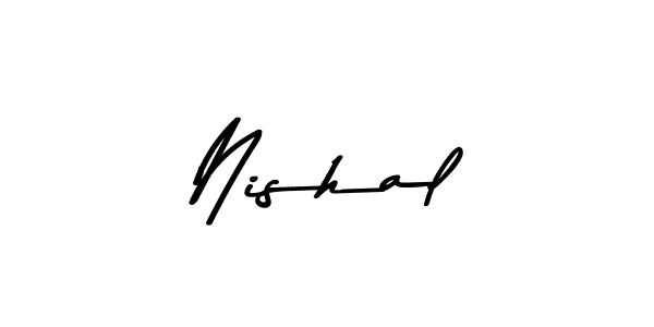 Use a signature maker to create a handwritten signature online. With this signature software, you can design (Asem Kandis PERSONAL USE) your own signature for name Nishal. Nishal signature style 9 images and pictures png