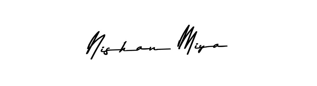 Also we have Nishan Miya name is the best signature style. Create professional handwritten signature collection using Asem Kandis PERSONAL USE autograph style. Nishan Miya signature style 9 images and pictures png