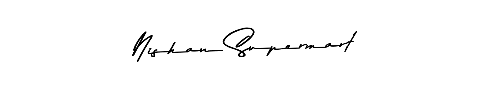 How to make Nishan Supermart signature? Asem Kandis PERSONAL USE is a professional autograph style. Create handwritten signature for Nishan Supermart name. Nishan Supermart signature style 9 images and pictures png