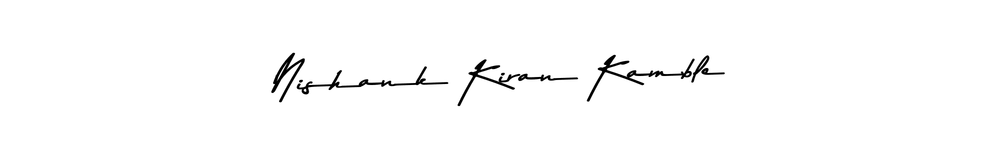 This is the best signature style for the Nishank Kiran Kamble name. Also you like these signature font (Asem Kandis PERSONAL USE). Mix name signature. Nishank Kiran Kamble signature style 9 images and pictures png