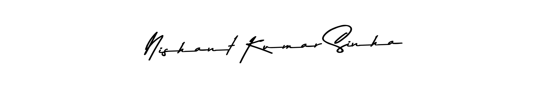 Similarly Asem Kandis PERSONAL USE is the best handwritten signature design. Signature creator online .You can use it as an online autograph creator for name Nishant Kumar Sinha. Nishant Kumar Sinha signature style 9 images and pictures png