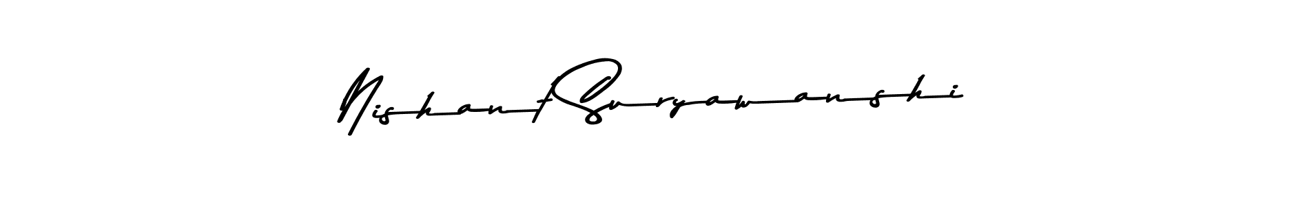 Use a signature maker to create a handwritten signature online. With this signature software, you can design (Asem Kandis PERSONAL USE) your own signature for name Nishant Suryawanshi. Nishant Suryawanshi signature style 9 images and pictures png