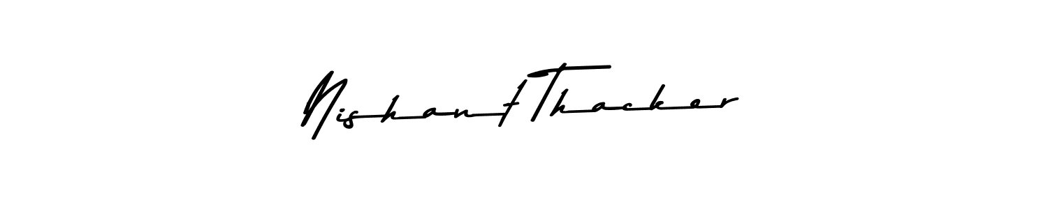 Also we have Nishant Thacker name is the best signature style. Create professional handwritten signature collection using Asem Kandis PERSONAL USE autograph style. Nishant Thacker signature style 9 images and pictures png