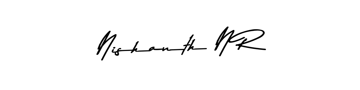 Also You can easily find your signature by using the search form. We will create Nishanth N R name handwritten signature images for you free of cost using Asem Kandis PERSONAL USE sign style. Nishanth N R signature style 9 images and pictures png
