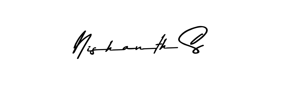Make a beautiful signature design for name Nishanth S. Use this online signature maker to create a handwritten signature for free. Nishanth S signature style 9 images and pictures png