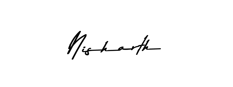 Similarly Asem Kandis PERSONAL USE is the best handwritten signature design. Signature creator online .You can use it as an online autograph creator for name Nisharth. Nisharth signature style 9 images and pictures png