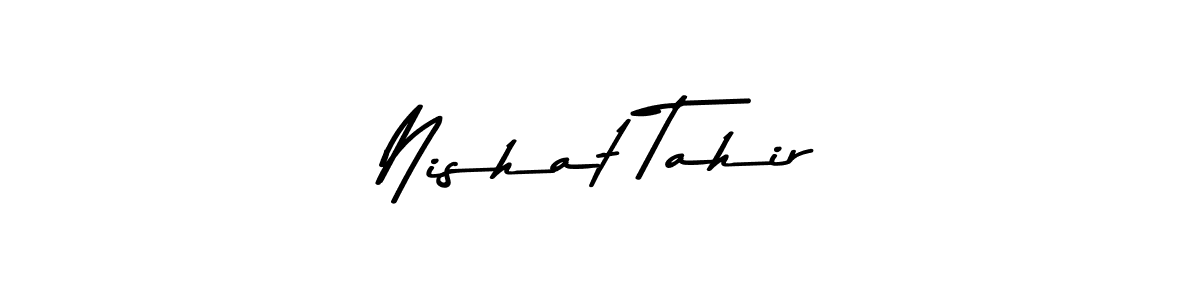 How to make Nishat Tahir signature? Asem Kandis PERSONAL USE is a professional autograph style. Create handwritten signature for Nishat Tahir name. Nishat Tahir signature style 9 images and pictures png