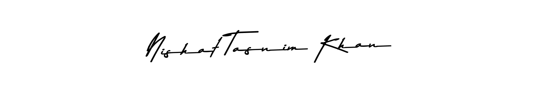 Make a beautiful signature design for name Nishat Tasnim Khan. Use this online signature maker to create a handwritten signature for free. Nishat Tasnim Khan signature style 9 images and pictures png