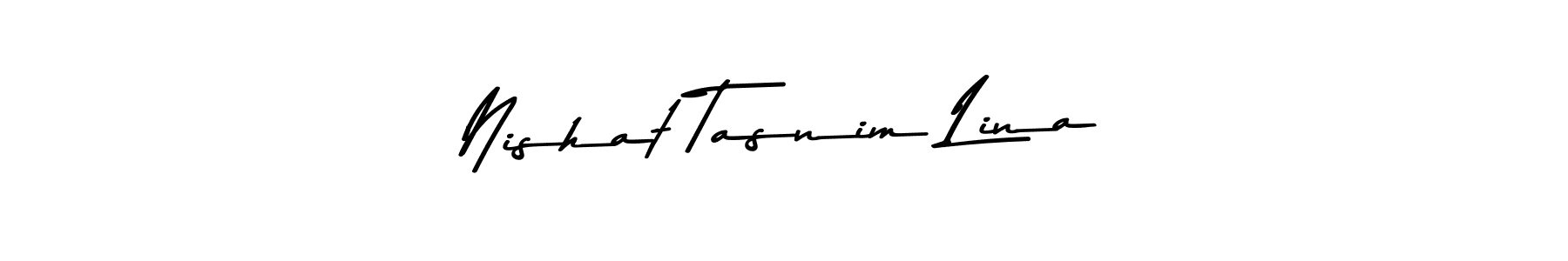 Also we have Nishat Tasnim Lina name is the best signature style. Create professional handwritten signature collection using Asem Kandis PERSONAL USE autograph style. Nishat Tasnim Lina signature style 9 images and pictures png