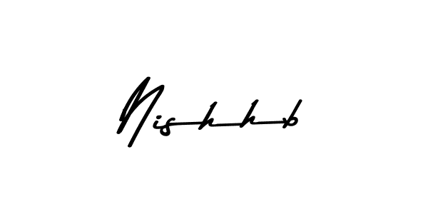 How to Draw Nishhb signature style? Asem Kandis PERSONAL USE is a latest design signature styles for name Nishhb. Nishhb signature style 9 images and pictures png
